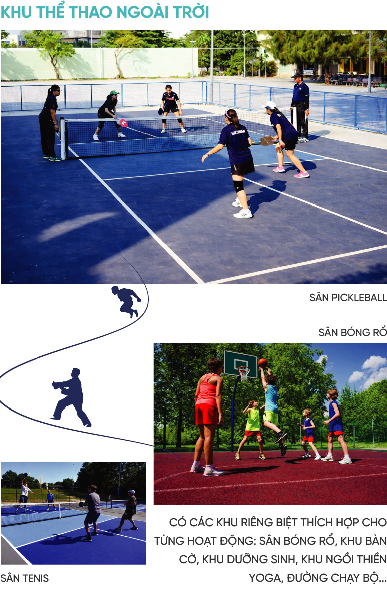 Khu thể thao ngoài trời dự tại dự án Viha Flora