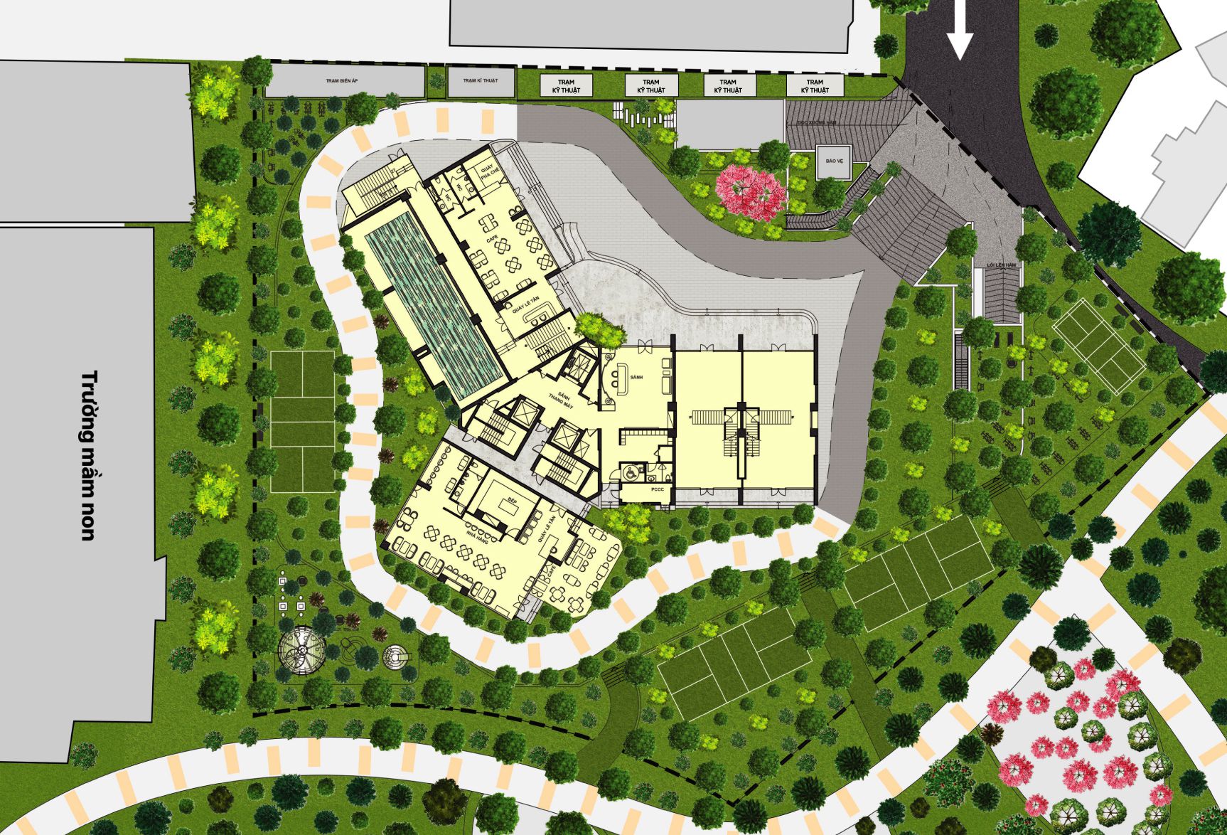 Mặt bằng tổng thể dự án chung cư Viha Flora