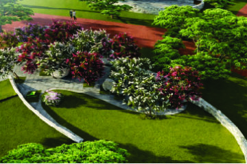 Vườn thơ tại dự &aacute;n chung cư Viha Flora